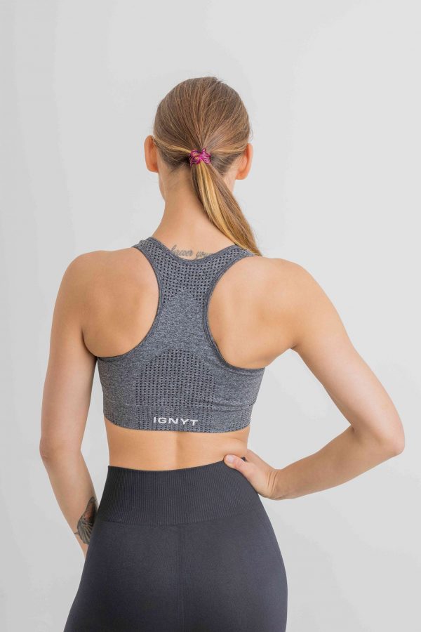 DETAYL Seamless Sports Bra in Grey Marl