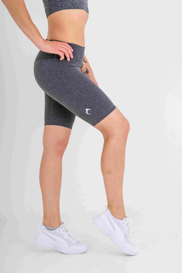 RYBBED Seamless Shorts in Charcoal