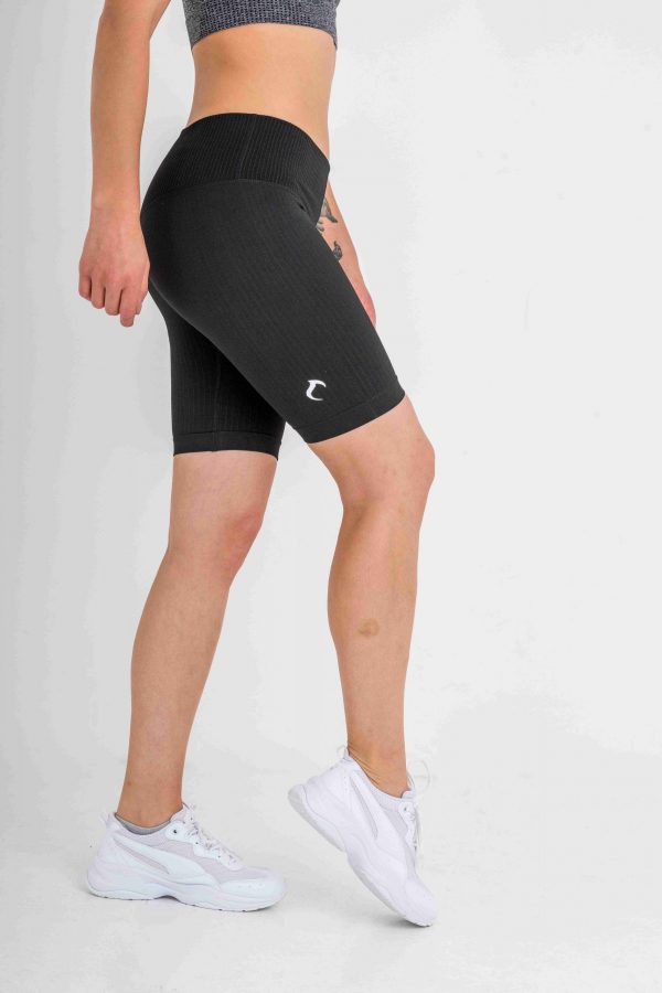 RYBBED Seamless Shorts in Black