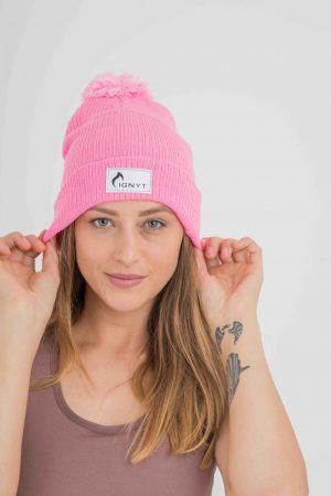 Bobble Beanie in Pink