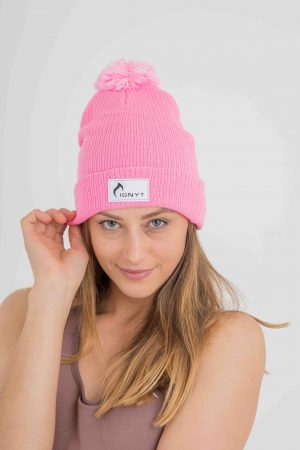 Bobble Beanie in Pink